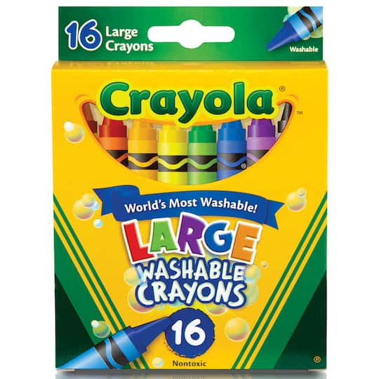 Crayola&#xAE; Large Washable&#x2122; 16 Color Crayon Set